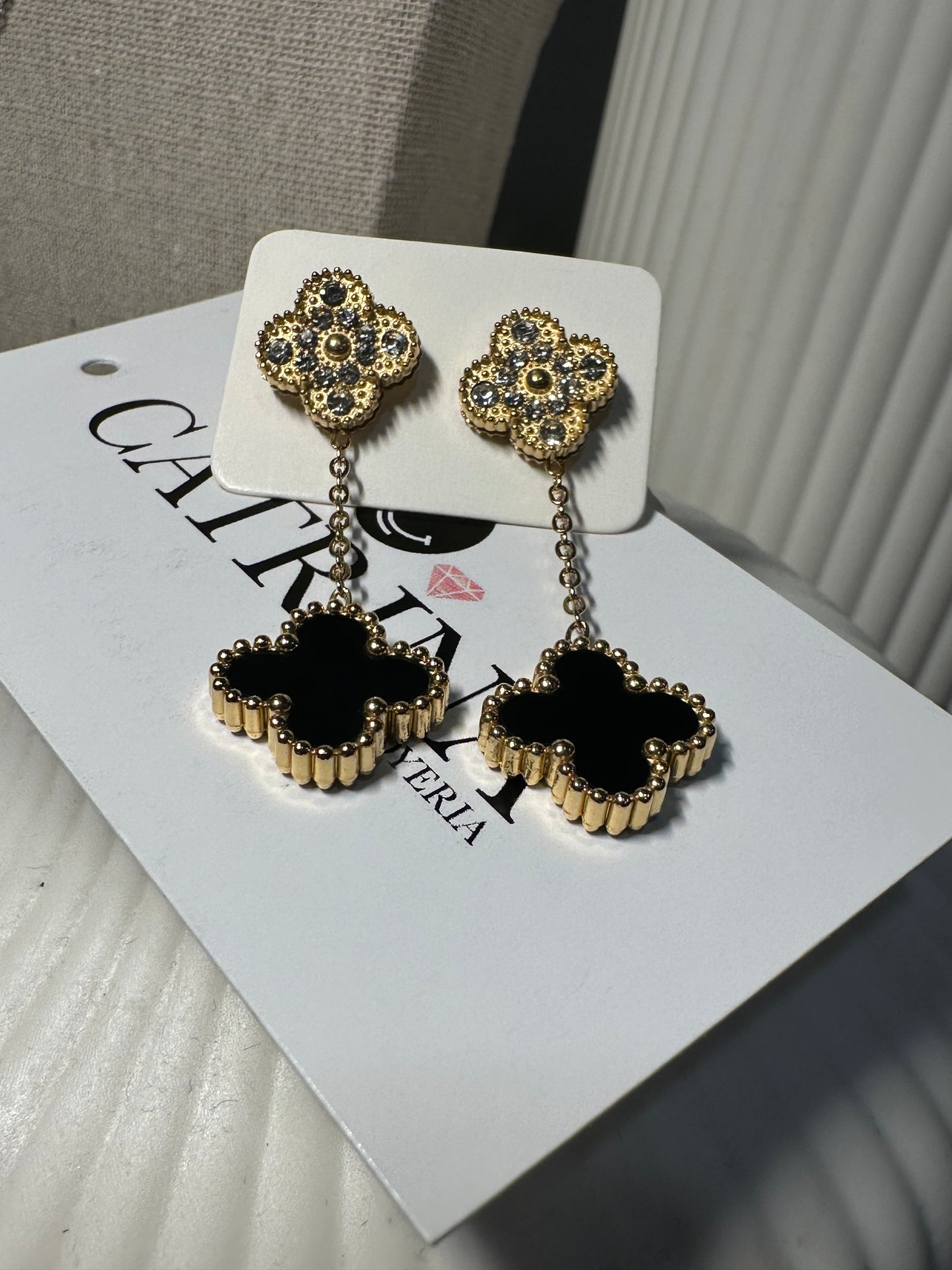 Long Clover Earrings