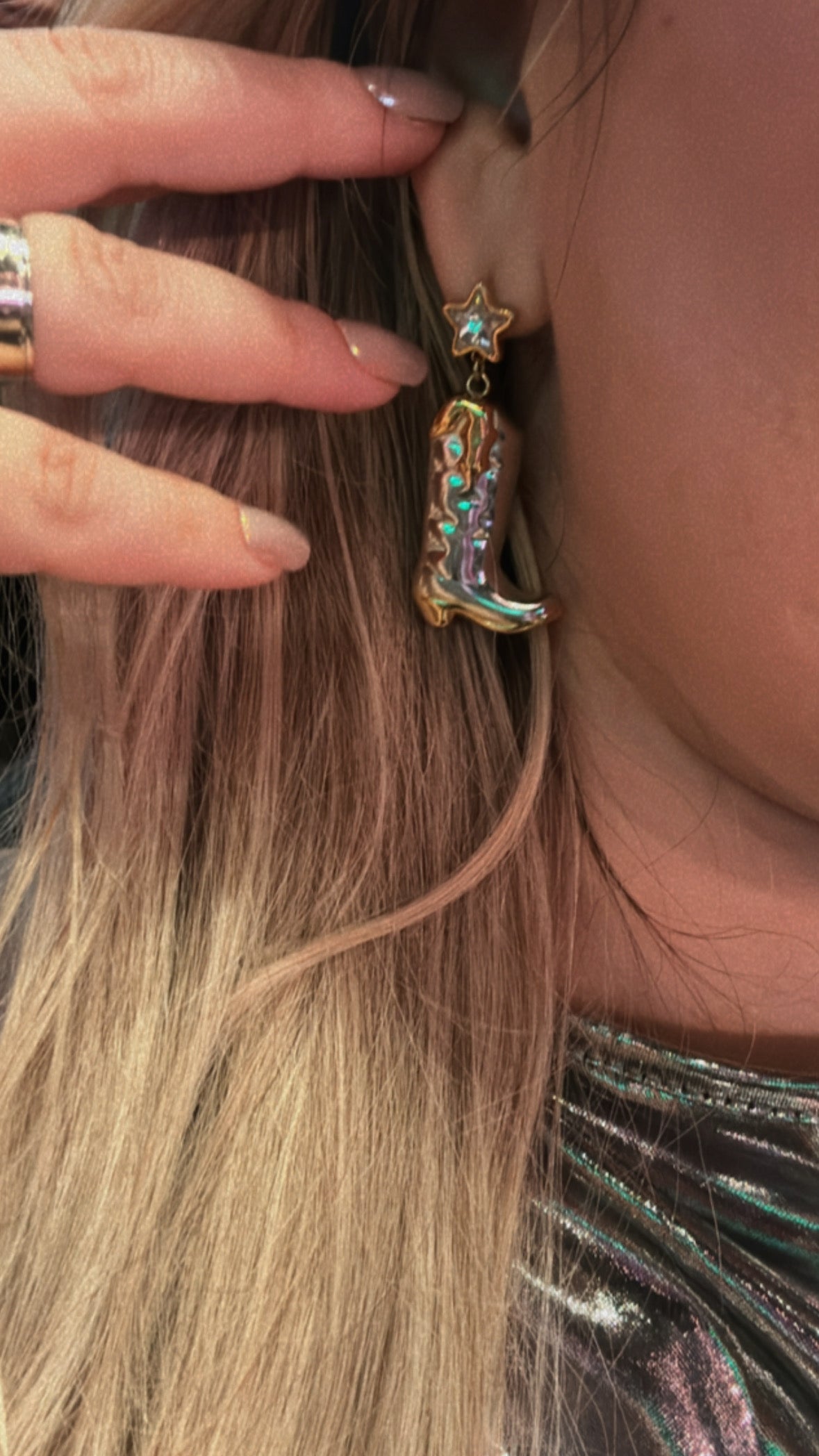 Boots Earrings