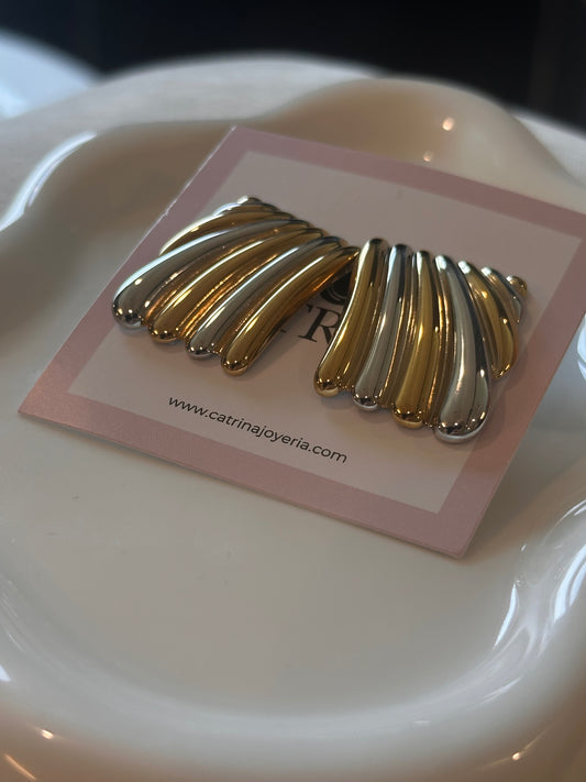 Tri-Color Earrings
