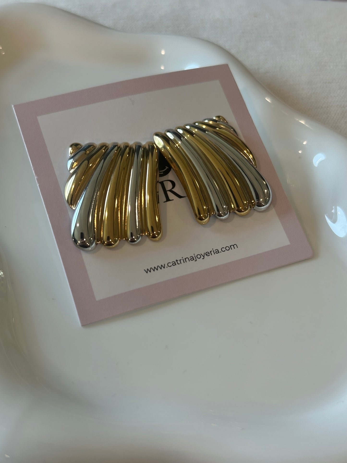 Tri-Color Earrings