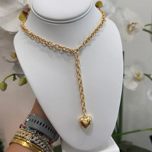 Long Heart Necklace